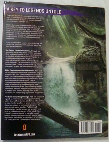 Open Legend: Open- Source RPG Core Rule Book, Amaura's Dawn  and 2 Card Decks