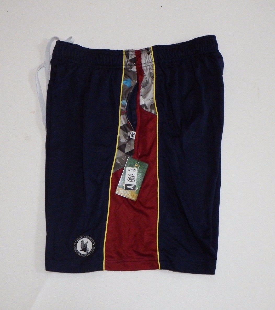 Medium Lacrosse Pro Mesh Athletic Shorts Navy Blue Flow Society