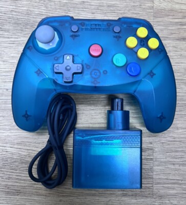 Retro Fighters Brawler64 Blue-Green Nintendo N64 Wireless Gamepad Controller
