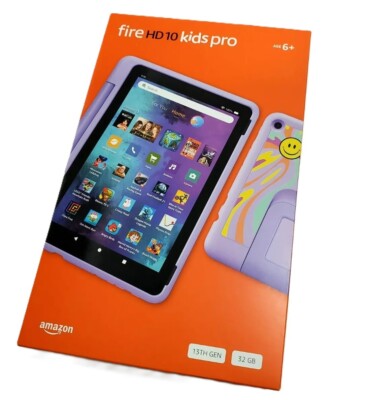 Amazon Fire HD 10 Kids Pro Tablet 2023 Release, 32GB, 13th GEN ages 6–12 Purple