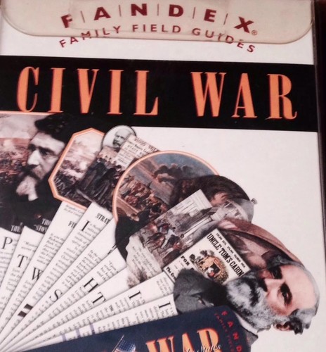CIVIL WAR FANDEX FAMILY FIELD GUIDES * CONFEDERATE UNION * SEALED!!!