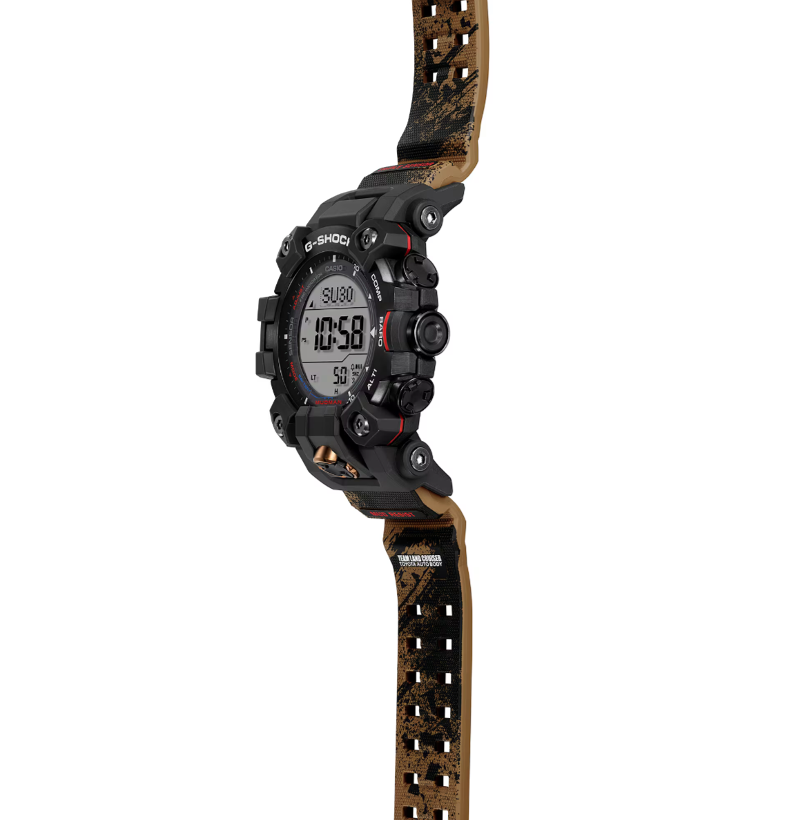 Pre-owned Casio G-shock Team Land Cruiser Toyota Collaboration Gw9500tlc-1 Limited Edition