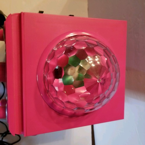 Jem & the Holograms Flashing Disco Ball Karaoke Machine with Microphone EUC