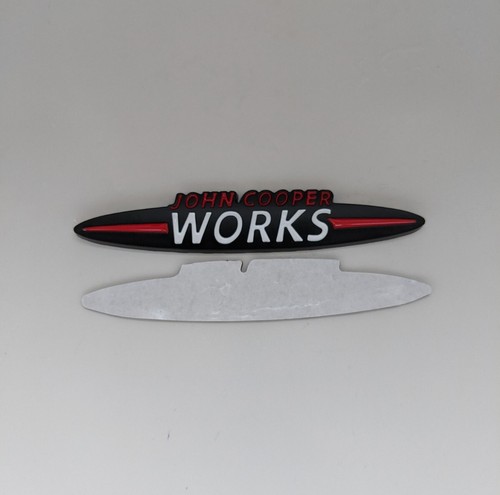 R58 MINI Cooper S JCW John Cooper Works Black Large Rear Badge 13.5cm