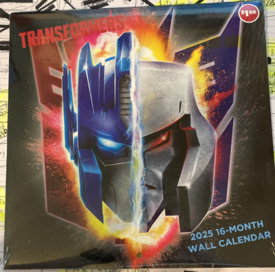 2025 16 Month Transformers Wall Calendar