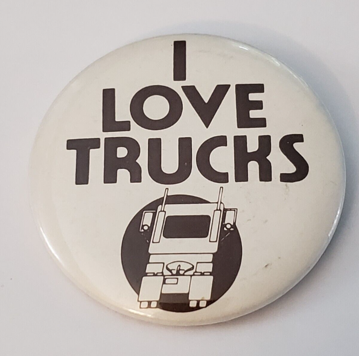 I Love Trucks Pinback Button