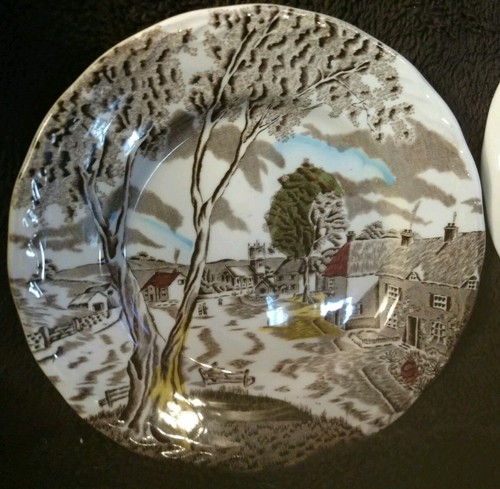 W h grindley co england Sunday Morning Dessert Plates