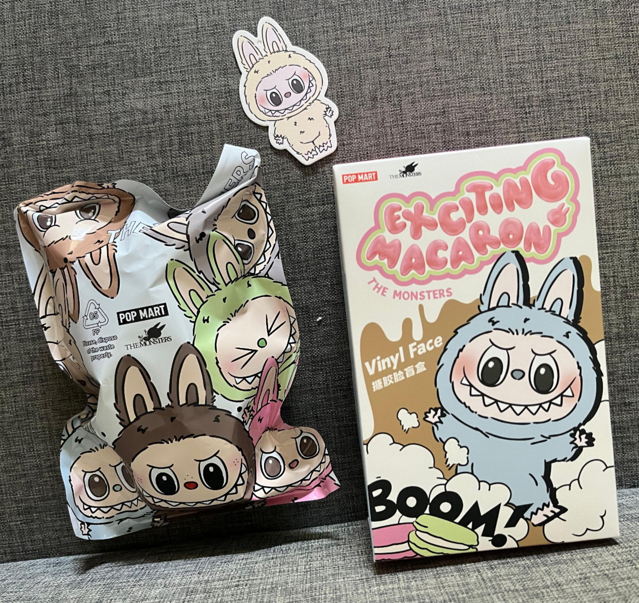 Pop Mart Labubu The Monsters Exciting Macaron Soymilk Charm