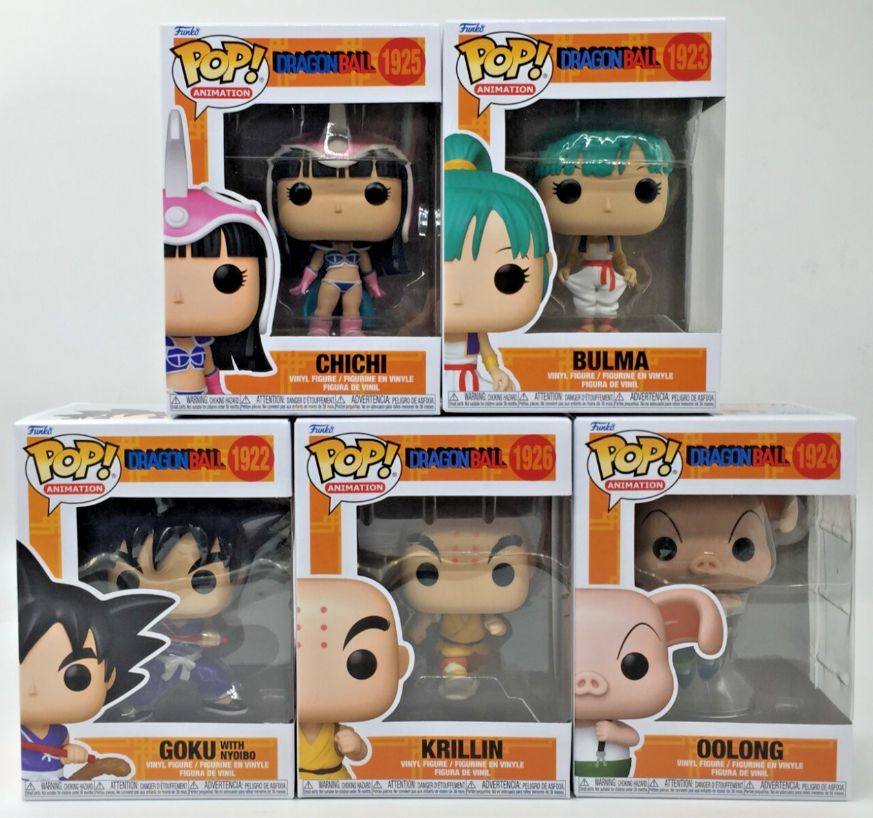 BABYL Funko POP! 3体組 Funko Pop! Dragon Ball Krillin Chichi Bulma Goku Oolong Set