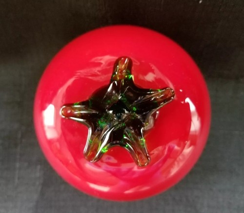 Art Glass Fruit Vegetable Blown Tomato Collectible Decorative Vintage