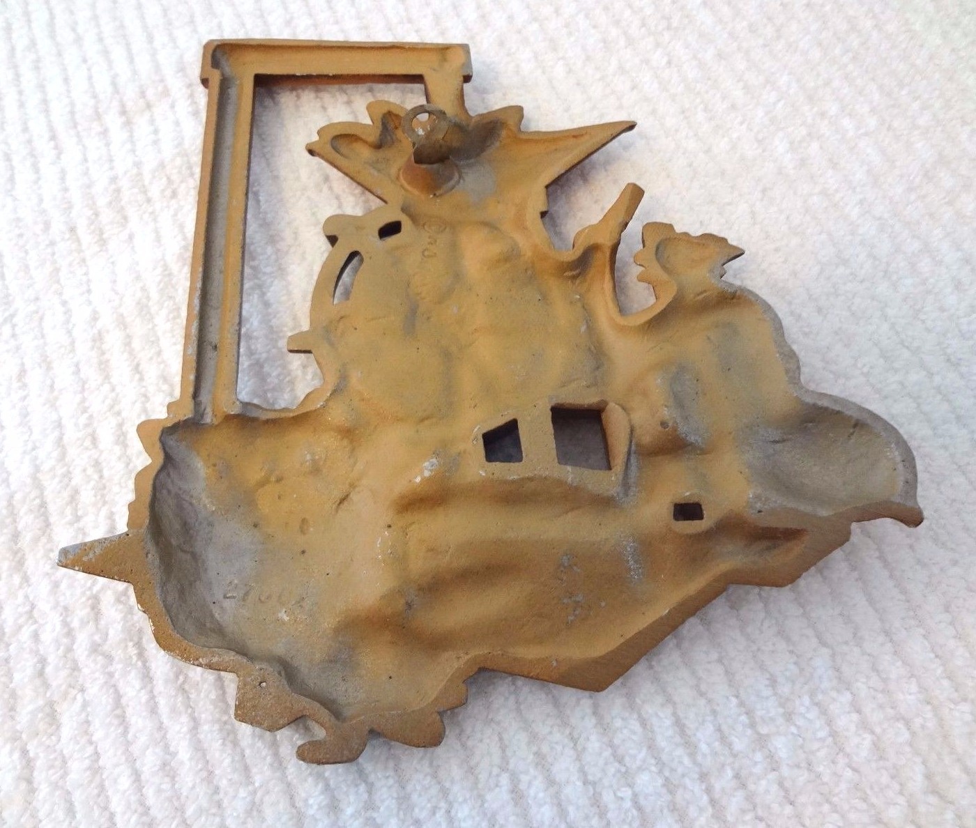 HOMCO HOME INTERIORS Metal Plaques APPLE CIDER PRESS & CORN SHELLER Wall Hanging