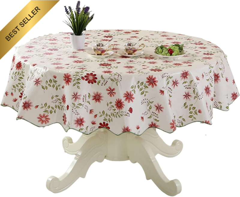 150CM round Hotel Tablecloth Pure Color Restaurant Tablecloth Polyester Fabric T
