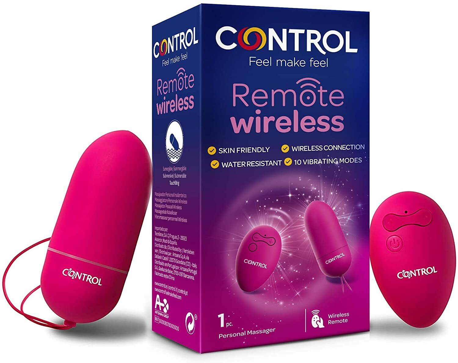 Vibratore Control Ovetto Remote Wireless con telecomando mini stimolatore