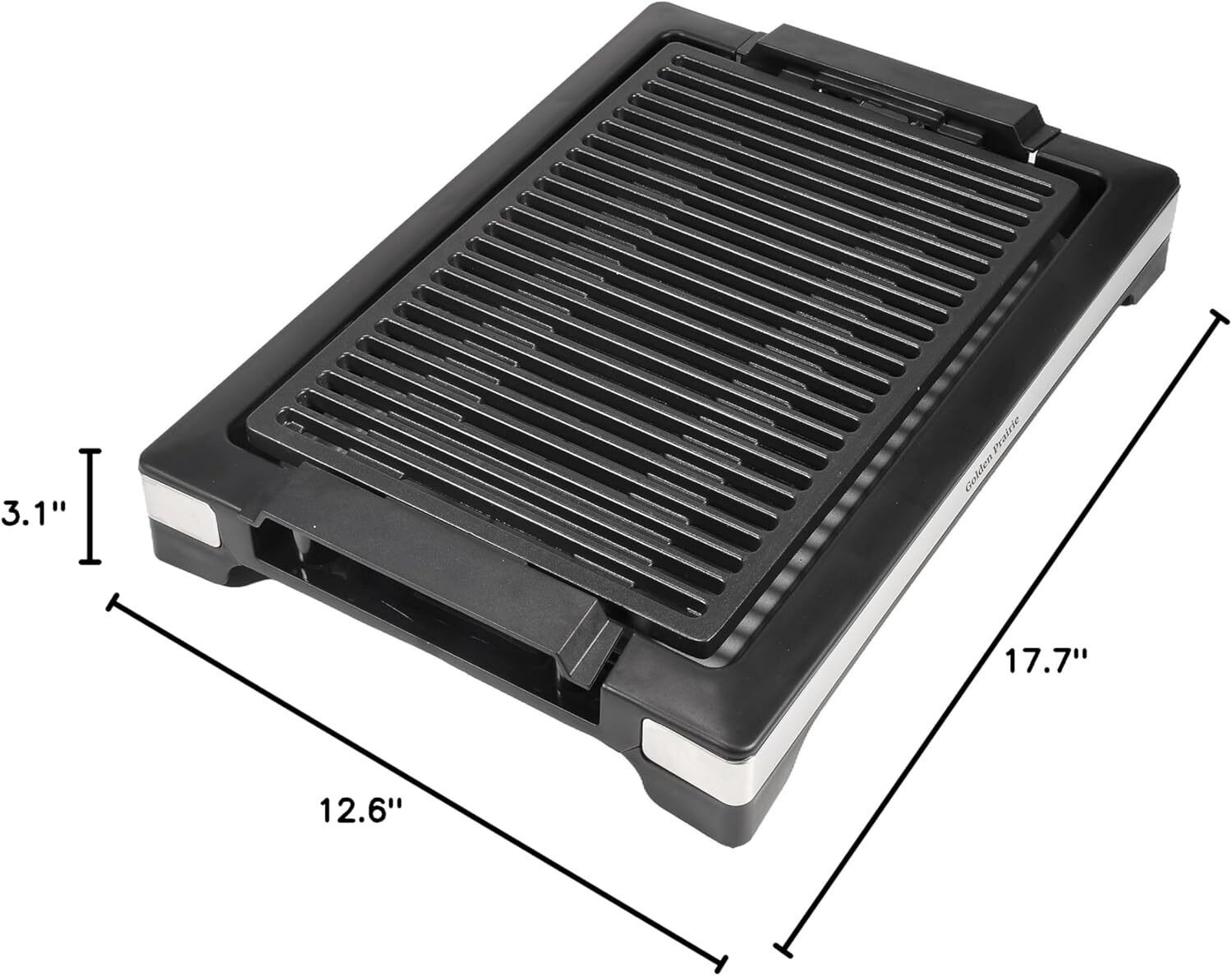 Electric BBQ Grill 1600W Compact Design Quick Heating Even Cooking for Indoor