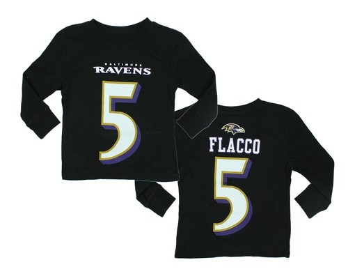 Детская рубашка NFL Baltimore Ravens Joe Flacco #5 с длинным рукавом