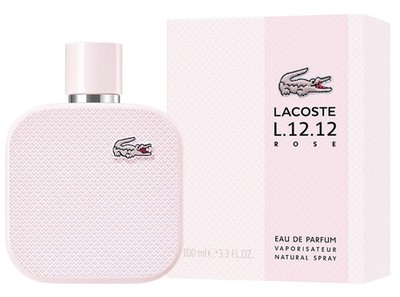 LACOSTE L.12.12 ROSE 3.3 EAU DE PARFUM SPRAY FOR WOMEN