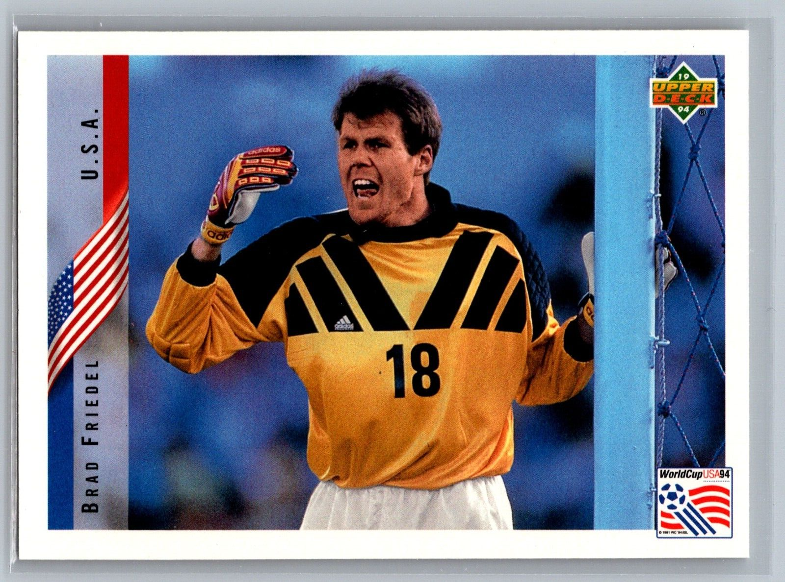 1994 Upper Deck World Cup USA 94 Brad Friedel #16 Soccer