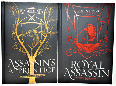 !!1st PRINTS!! Assassin's Apprentice + Royal Assassin Ill Ed Farseer Robin Hobb