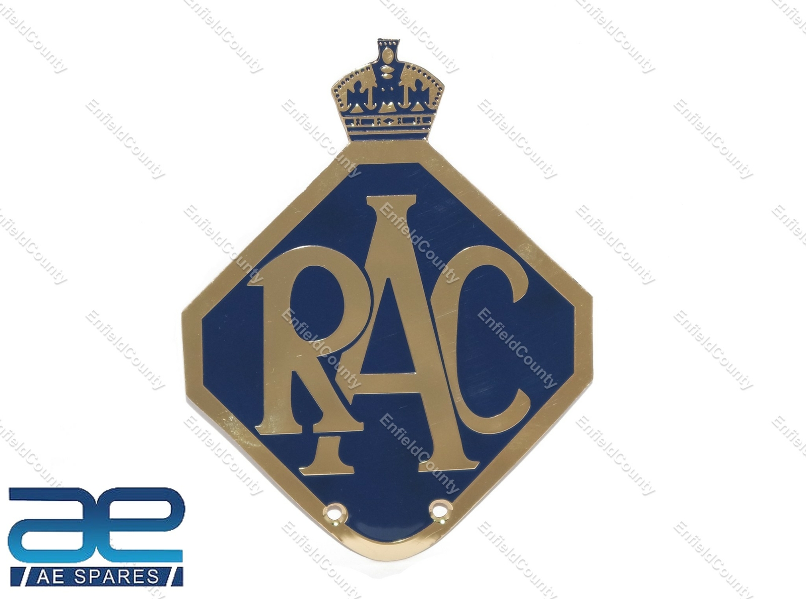 Vintage Royal Automobile Club RAC Metal Car Grille Badge 
