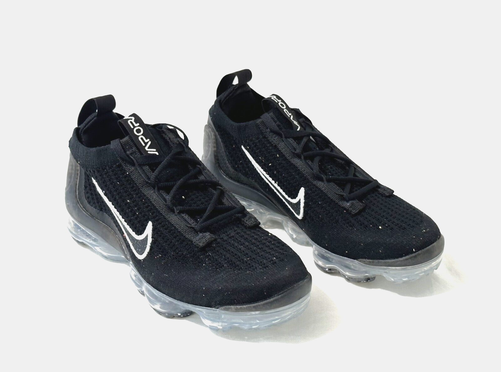 Women's Nike Air Vapormax 2021 FK Flyknit Black Silver White Women's Nike Air Vapormax 2021 FK Flyknit Black Silver White
