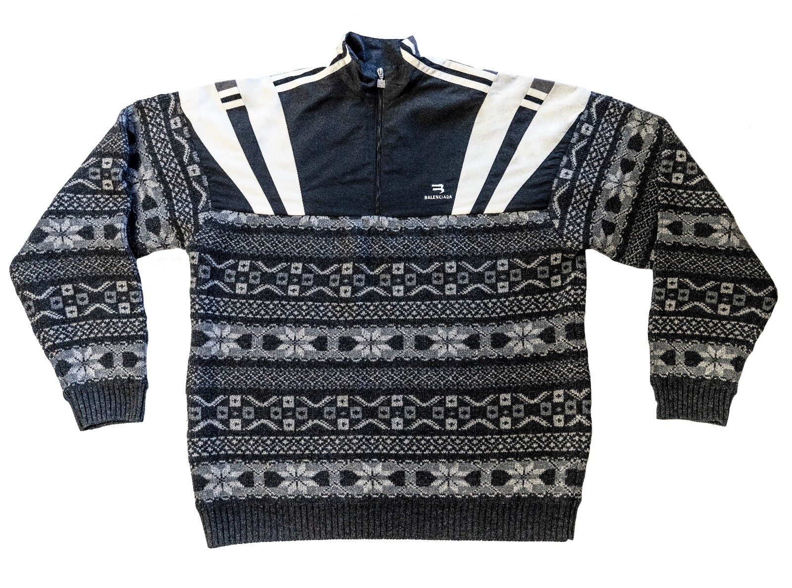 Balenciaga Sporty Hybrid B Embroidered Logo Techno Track