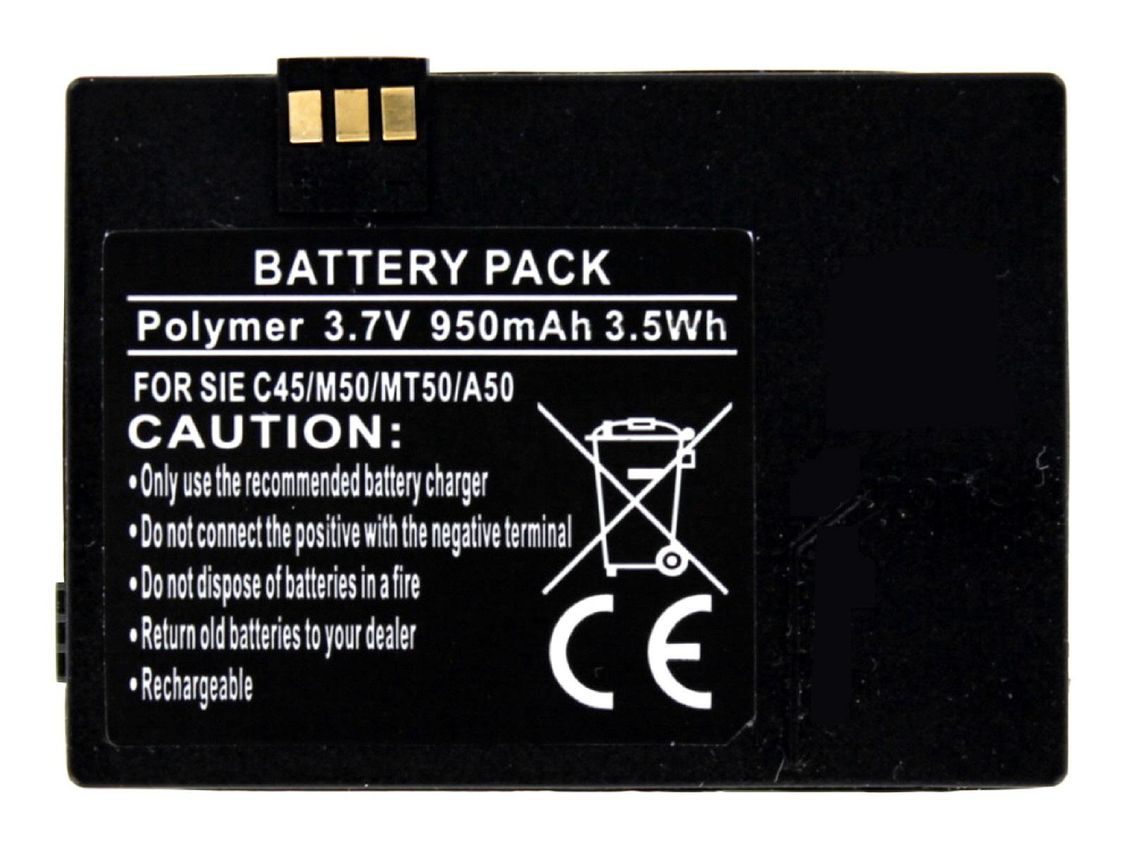 Akku kompatibel mit Siemens A50 3.6 Volt 750 mAh 2.7 Wh LiIon Akku