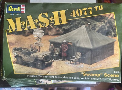 Revell MASH Swamp Scene Model 1/35 4335 Set New Old Stock Opened Never Used