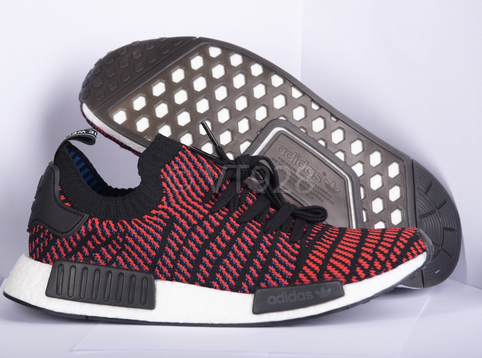 NEW ADIDAS NMD R1 STLT PRIMEKNIT MEN S SHOES RED ALL SIZES