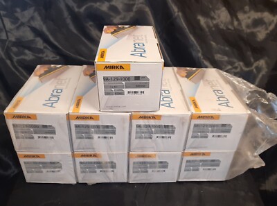 BNIB Mirka 9A-129-1000 Abranet 3 x 4'' Mesh Grip Sheet P1000 (50 Sheets Per Box)