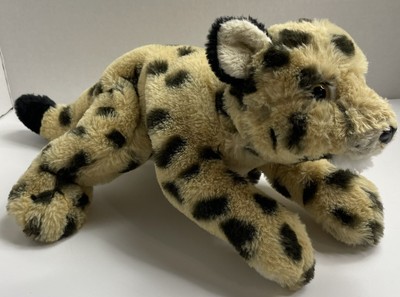 FAO SCHWARZ Realistic Spotted Leopard Cub Stuffed Animal Plush Soft 14  NWOT  20