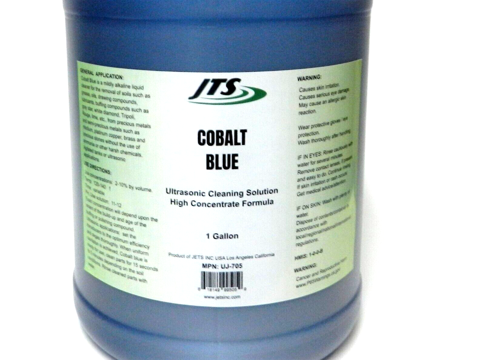 Ultrasonic Cleaner Solution JTS Cobalt Blue 1 Gal. Cleaning Jewelry & Compounds