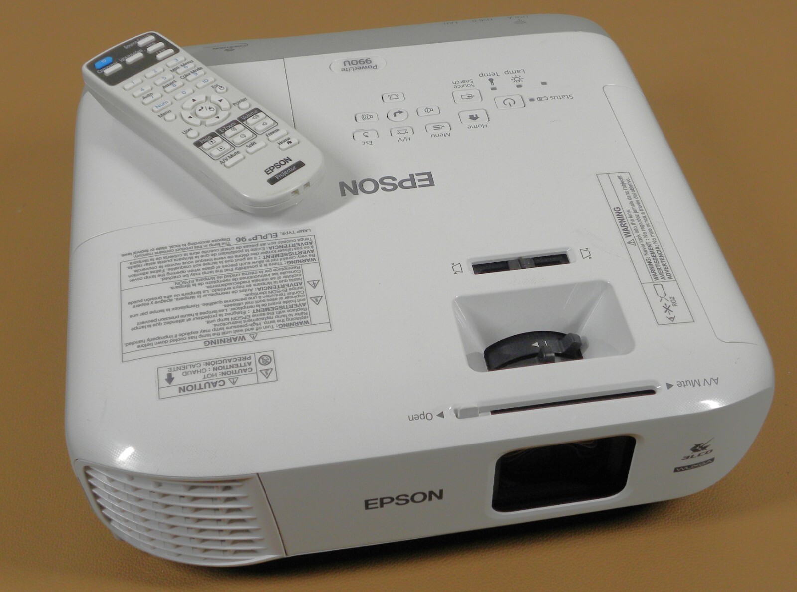 Epson Powerlite 990u 3800 Lumens 15K:1 Contrast Ratio WUXGA Epson Powerlite 990u 3800 Lumens 15K:1 Contrast Ratio WUXGA