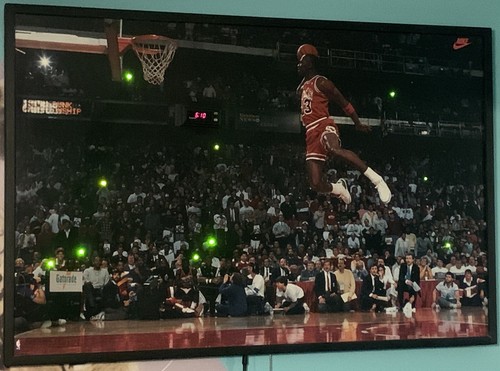 マイケルジョーダン 絵皿 1998 SLAM DUNK CHAMPION Michael Jordan early Authentic Slam Dunk Poster Rare | eBay