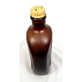 Amber Log Cabin Syrup Benjamin Franklin Flask With Cap Polybull Com