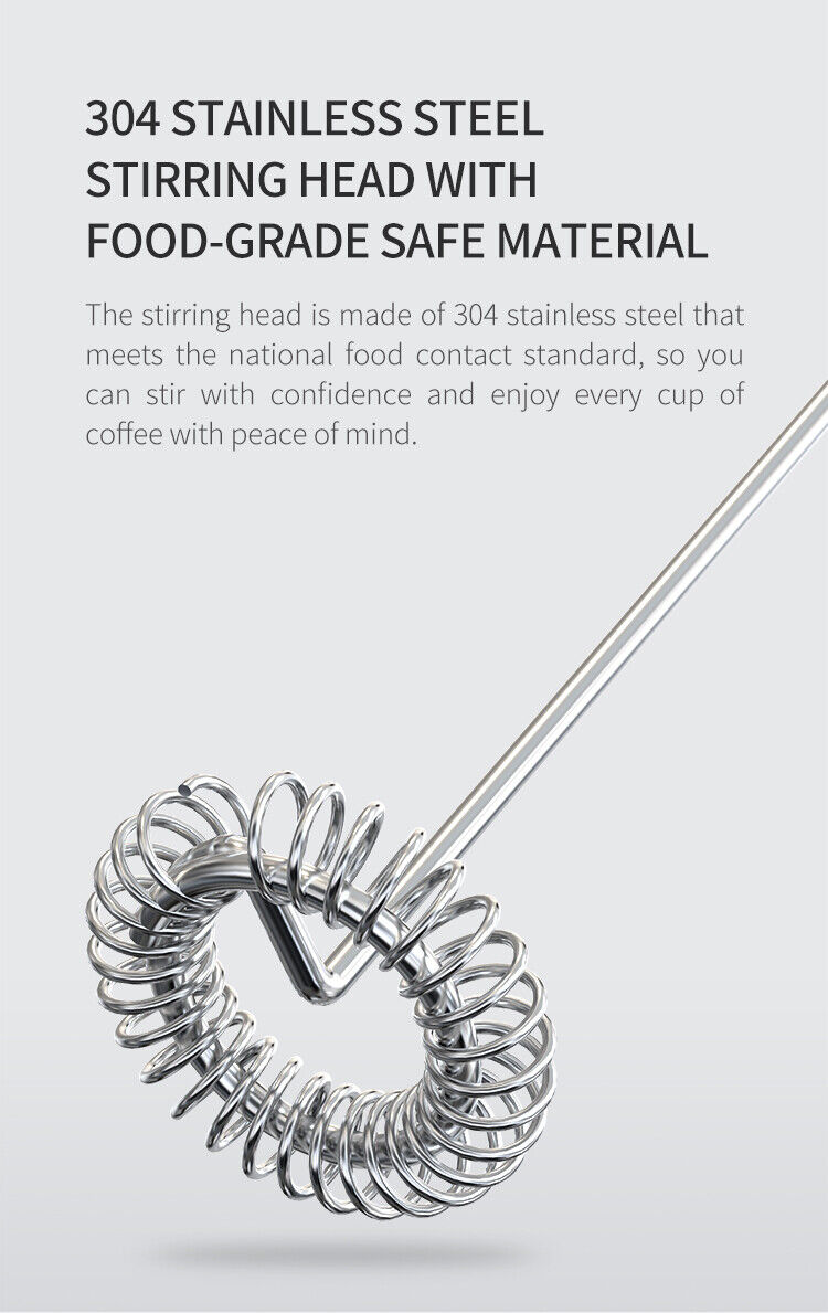 Milk Frother Whisk Electric Egg Beater Hand Coffee Shake Mixer Mini Kitchen Tool