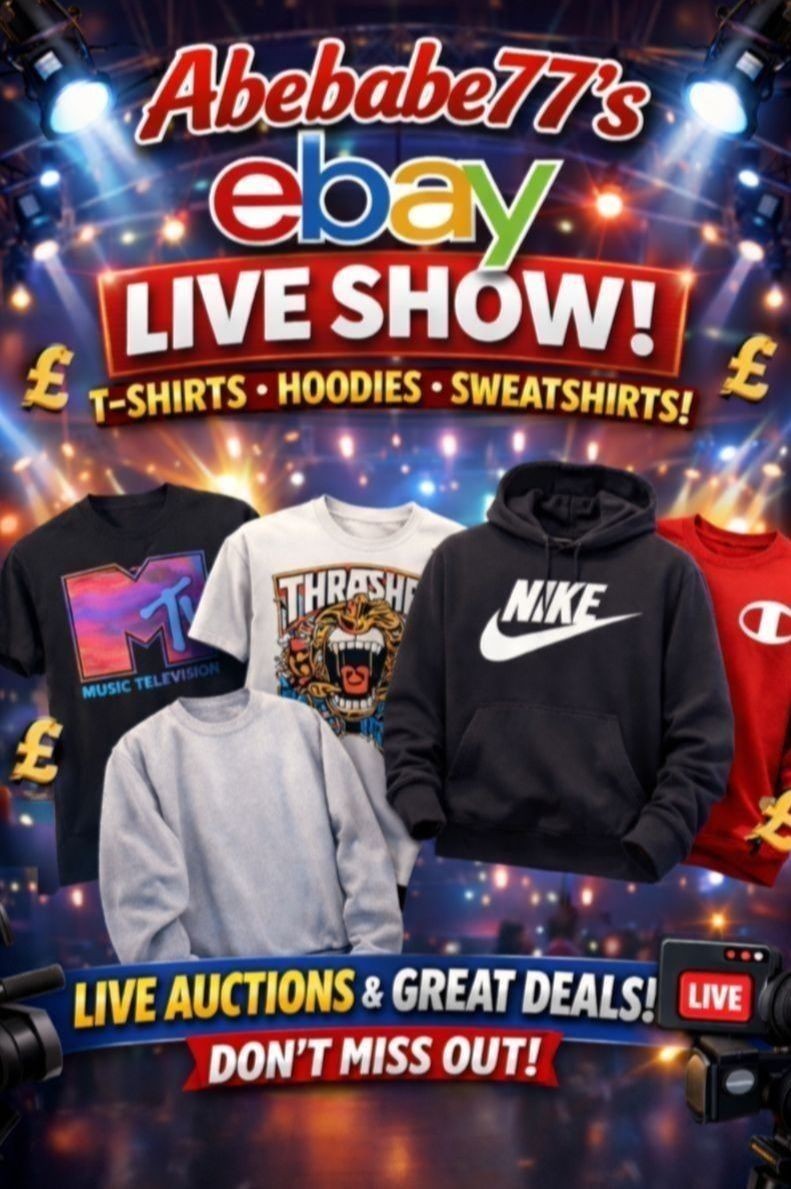 £1 Starts Branded Tees, Hoodies Sweats Mens/Womens Mix | eBay Live UK
