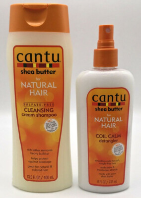 Cantu - For Natural Hair Cleansing Cream Shampoo & Coil Calm Detangler