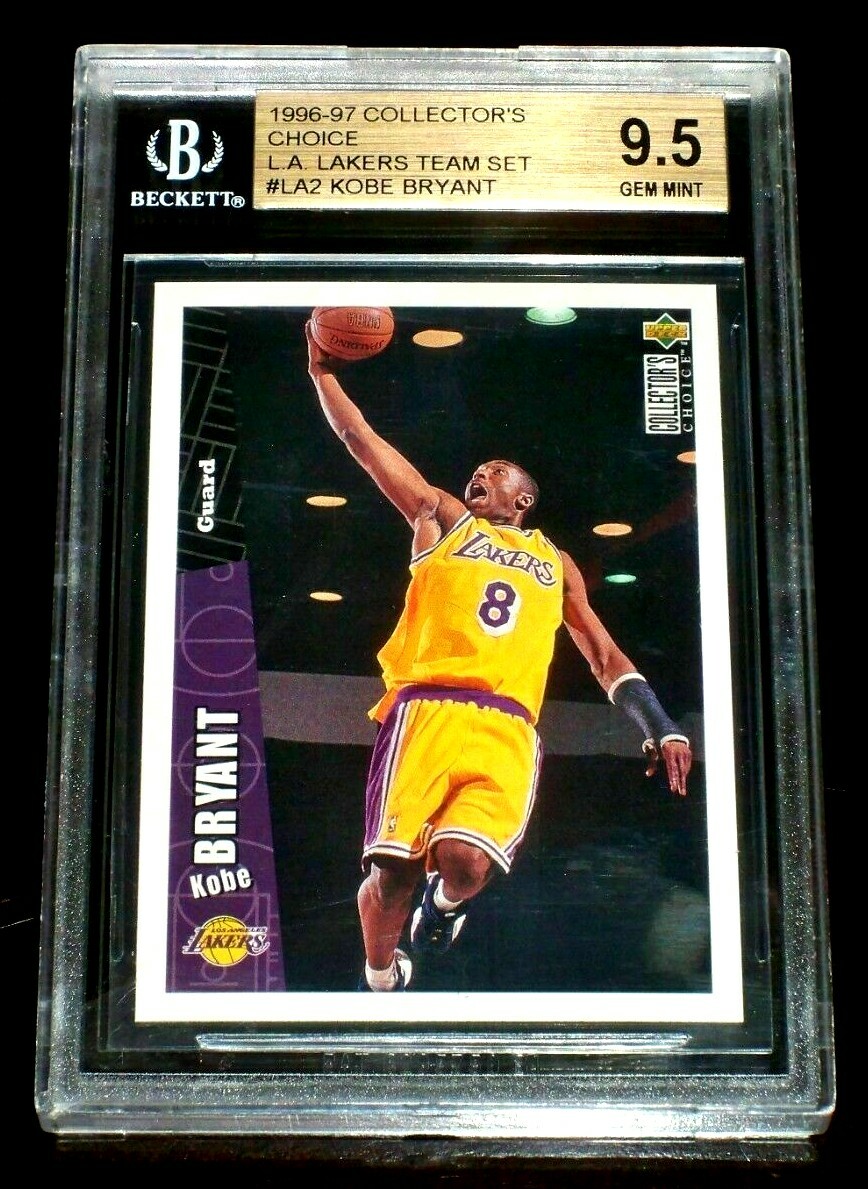 Kobe Bryant RC 1996-97 UD Collector's Choice Rookie#LA2 GEM Kobe Bryant RC 1996-97 UD Collector's Choice Rookie#LA2 GEM