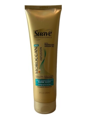 Suave MOROCCAN Infusion Argan Oil Deep Conditioning Ultimate SHINE Mask 8 oz New