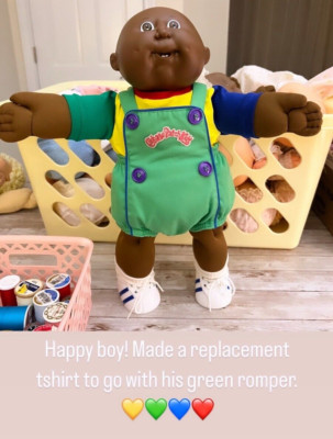REPLACEMENT Color Block T-SHIRT for Cabbage Patch Kids Romper