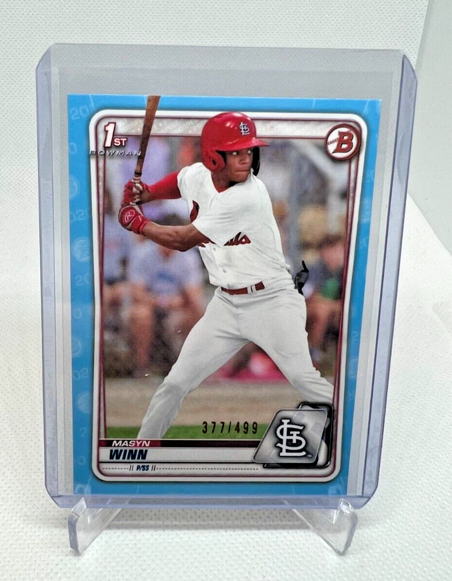 Masyn Winn 1st Bowman 青リフラクター 150枚限定 MLB 2024 Bowman Chrome Masyn Winn My 1st RC Mini Diamonds /150