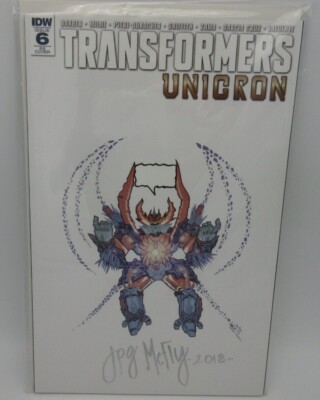 Transformers: Unicron #6 (2018) NM Signed by JPG McFly, Retailer Exclusive