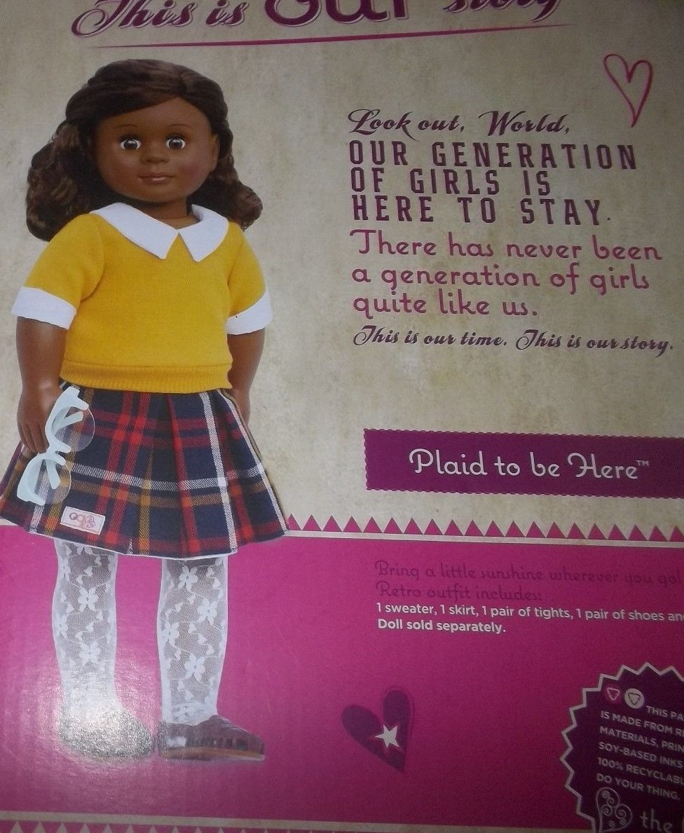 Our Generation Retro  plaid to be here 18
