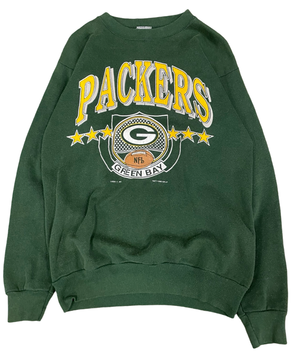 Vintage 1990 Green Bay Packers Football Stars Sports NFL