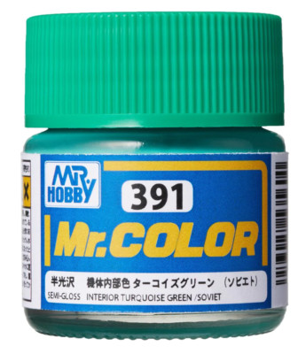 Mr. Hobby Mr. Color Lacquer C391 Interior Turquoise green (Soviet) C391 10ml
