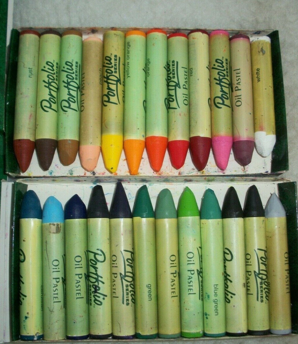 Oil Pastels Portfolio Series Water Soluble Wet Or Dry Work Blending 24 In Box