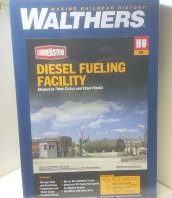 Diesel Fueling Facility - Model Railroad building kit  - Walthers 933-2908 HO