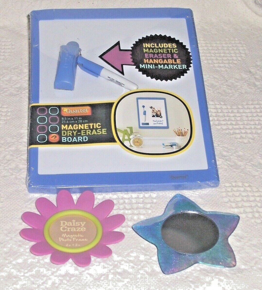 S950)-NEW-Quartet-Magnetic Dry-Erase Board 8.5 x 11 incl