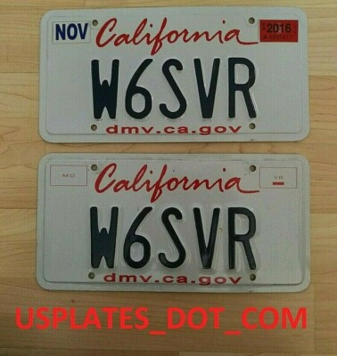 Kalifornien Bundesstaat Nummernschild Ham Radio Operator Auto Tag Call Antenne