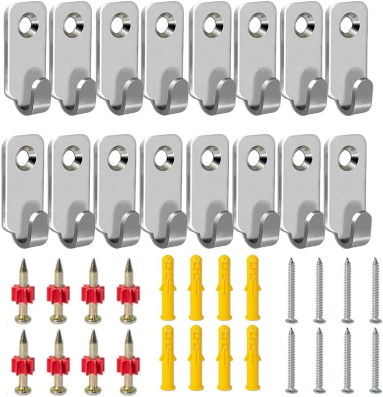 12 Pack Heavy Duty 304 Stainless Steel Wall Mounted Mini J Wall Hooks | Heavy Du